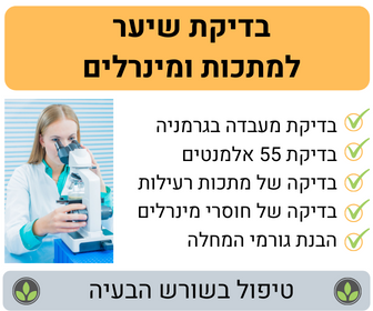 בדיקת שיער למתכות כבדות